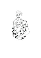 Pareja ilustración Básica - Blanco y Negro
